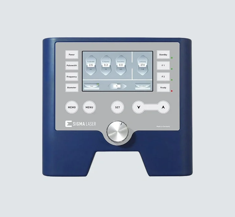 detachable control display interface for laser welding